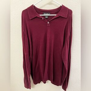 Eddie Bauer Long Sleeve Sweater Top (Size XL)